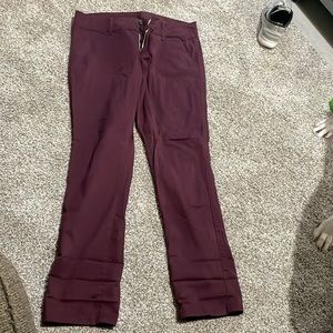 Maroon cargo pants